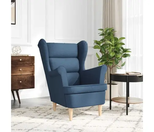 Atpūtas Krēsls, Zils, 74X84X100 Cm, Audums Vidaxl