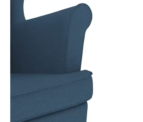 Atpūtas Krēsls, Zils, 74X84X100 Cm, Audums Vidaxl