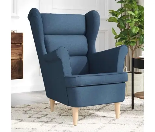 Atpūtas Krēsls, Zils, 74X84X100 Cm, Audums Vidaxl