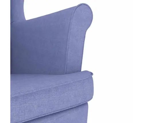 Atpūtas Krēsls, Džinsa Zils, 74X84X100 Cm, Audums Vidaxl