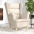 Tugitool, Valge, 74X84X100 cm Linane