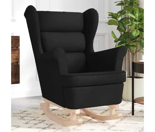 Šūpuļkrēsls Melns 74X90X102 Cm Audums Vidaxl