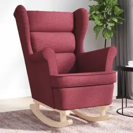 Šūpuļkrēsls Vīna Sarkans 74X90X102 Cm Audums Vidaxl