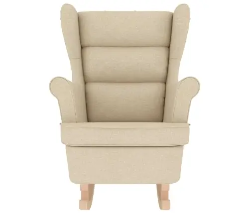 Šūpuļkrēsla Krēms 74X90X102 Cm Audums Vidaxl