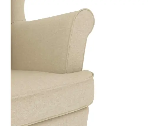 Šūpuļkrēsla Krēms 74X90X102 Cm Audums Vidaxl