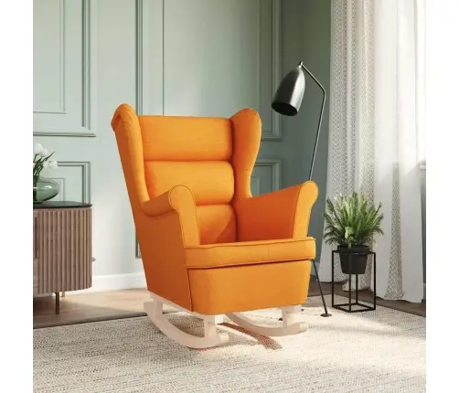 Šūpuļkrēsls Tumši Dzeltens 74X90X102 Cm Audums Vidaxl