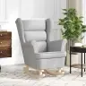 Šūpuļkrēsls Cloud Grey 74X90X102 Cm Audums Vidaxl
