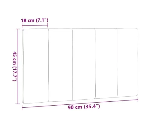 Galvgaļa Spilvens, Pelēkbrūns, 90 Cm, Audums Vidaxl