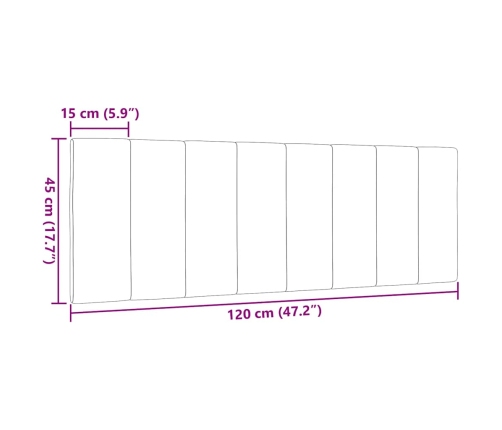 Galvgaļa Spilvens, Melns, 120 Cm, Audums Vidaxl
