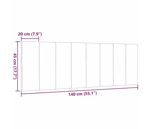 Voodipeatsi Padi Hanko, Sinine, 140 cm Kangas Voodipeatsi Padi Hanko, Sinine, 140 cm Kangas