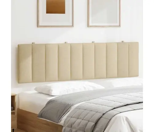 Galvgaļa Spilvens, Krēmkrāsas, 180 Cm, Audums Vidaxl