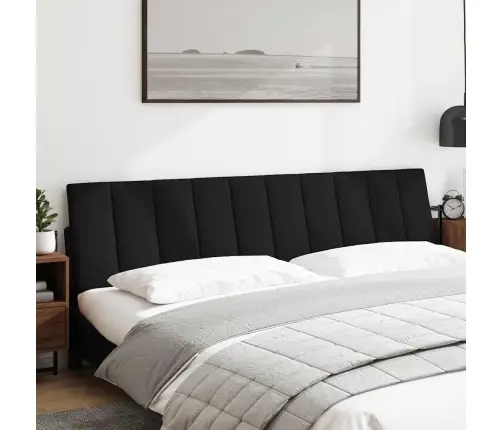 Galvgaļa Spilvens, Melns, 200 Cm, Audums Vidaxl