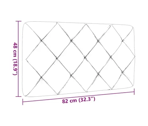 Galvgaļa Spilvens, Tumši Pelēks, 80 Cm, Audums Vidaxl