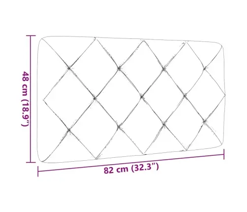 Galvgaļa Spilvens, Krēmkrāsas, 80 Cm, Audums Vidaxl