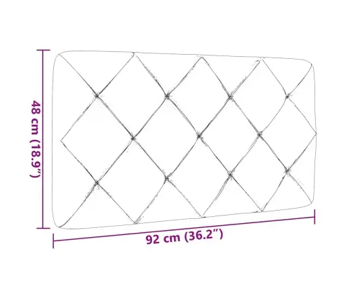 Galvgaļa Spilvens, Krēmkrāsas, 90 Cm, Audums Vidaxl