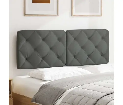 Galvgaļa Spilvens, Tumši Pelēks, 140 Cm, Audums Vidaxl