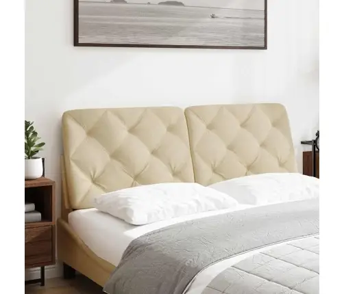 Galvgaļa Spilvens, Krēmkrāsas, 140 Cm, Audums Vidaxl