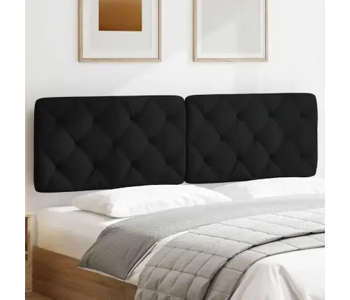 Galvgaļa Spilvens, Melns, 180 Cm, Audums Vidaxl Galvgaļa Spilvens, Melns, 180 Cm, Audums Vidaxl