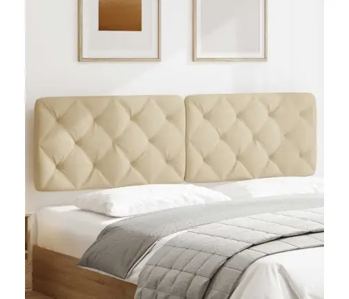 Galvgaļa Spilvens, Krēmkrāsas, 180 Cm, Audums Vidaxl