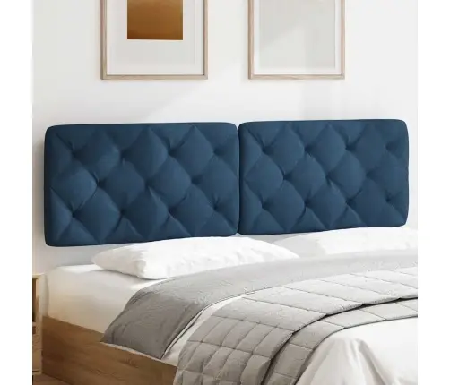 Galvgaļa Spilvens, Zils, 180 Cm, Audums Vidaxl Galvgaļa Spilvens, Zils, 180 Cm, Audums Vidaxl