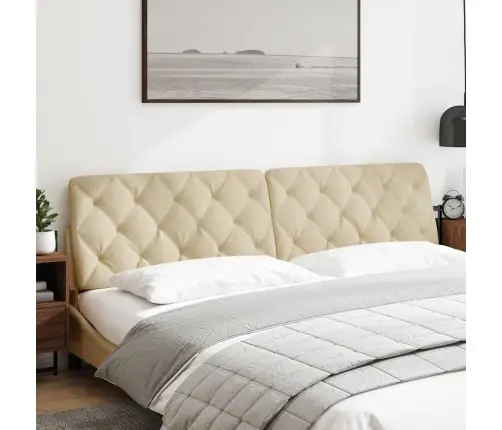 Galvgaļa Spilvens, Krēmkrāsas, 200 Cm, Audums Vidaxl