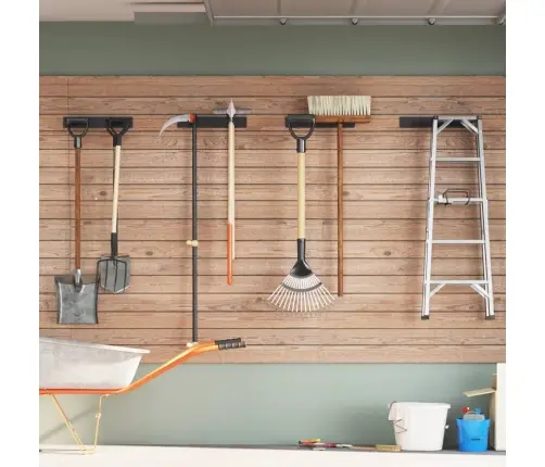 Dārza Instrumentu Glabāšanas Plaukti, 4 Gab., Melns Tērauds Vidaxl