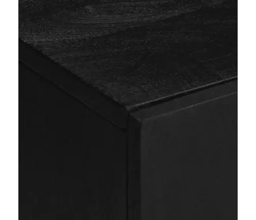 3-Osaline Vannitoa Mööblikomplekt, Must, Tehispuit