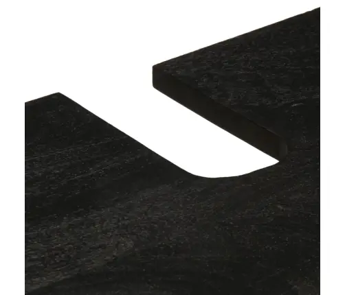 3-Osaline Vannitoa Mööblikomplekt, Must, Tehispuit