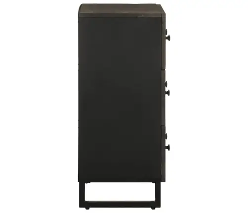 Puhvetkapid 2 Tk Must 60X33X75 Cm Täispuidust Mango