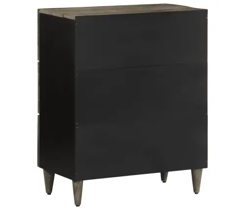 Puhvetkapid 2 Tk Helehall 60X33,5X75 Cm Täispuidust Mango