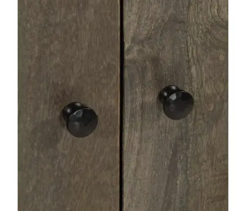 3-Osalised Puhvetkapid Helehall 60X33,5X75 Cm Täispuidust Mango