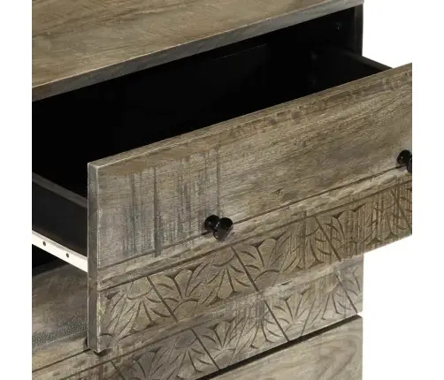 3-Osalised Puhvetkapid Helehall 60X33,5X75 Cm Täispuidust Mango