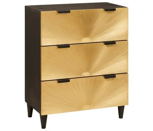 Kabalas 2 Pcs Juodas Ir Auksinis 60 X 33 X 75 Cm