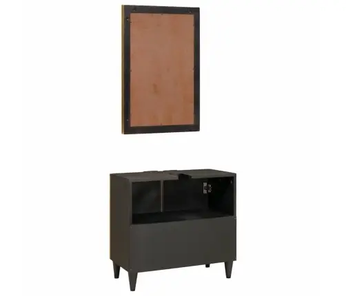 Vannasistabas Mēbeļu Komplekti Ar Plauktu 2 Pcs Melns Un Zelts Vidaxl Vannasistabas Mēbeļu Komplekti Ar Plauktu 2 Pcs Melns Un Zelts Vidaxl