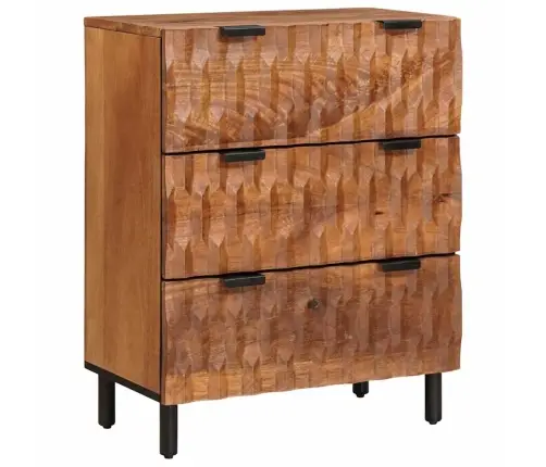 Kabalas 3 Pcs Akacijos Ruda Apdaila 60 X 33 X 75 Cm