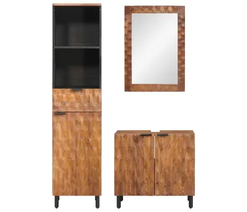 Vannas Istabu Komplekti Ar Atvilktni Akācijas Brūns Apdare Vidaxl