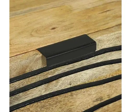 Sānu Skapji Ar Atvilktni Ar Uzglabāšanu 2 Pcs Brūna Vidējs Ciets Mango Koks Vidaxl