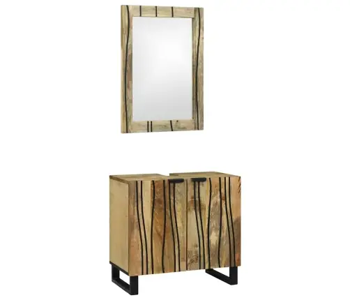 Vannas Istabas Mēbeļu Komplekts 2 Pcs Brūna Standarta Vidaxl