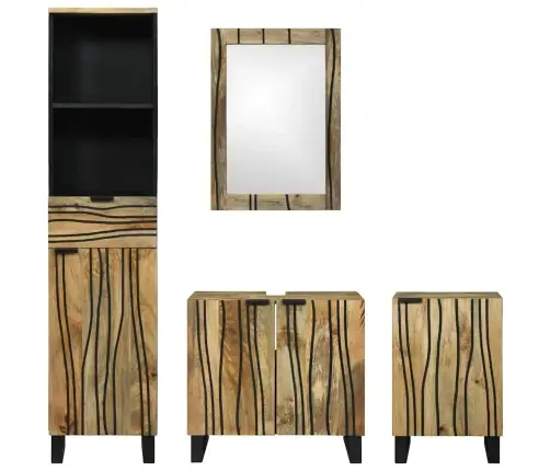 Vannas Istabas Mēbeļu Komplekts Ar Atvilktni Ar Plauktu 4 Pcs Brūna Lieli Vidaxl