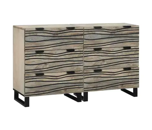 Kappide Külgedel 2 Pcs Valge 60 X 33.5 X 75 Cm Mangopuit Kappide Külgedel 2 Pcs Valge 60 X 33.5 X 75 Cm Mangopuit