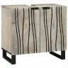 Vannas Istabas Mēbeļu Komplekts 2 Pcs Balta 62 X 33 X 58 Cm Vidaxl
