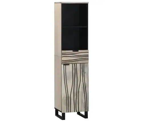 Vonios Baldų Rinkinys Su Stalčių 4 Pcs Graikinio Riešuto Ruda