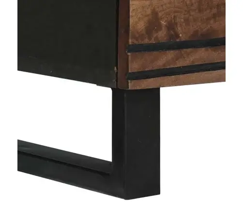 Šoninės Lentynos Su Stalčių 2 Pcs Ruda 60 X 33.5 X 75 Cm