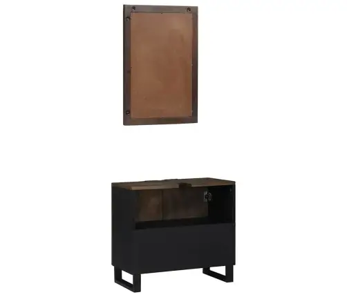 Vannas Istabas Mēbeļu Komplekts 2 Pcs Riekstu Brūna Standarta Vidaxl