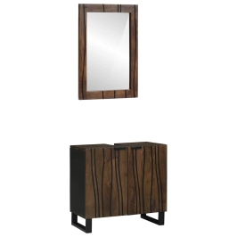 Vonios Baldų Rinkinys 2 Pcs Graikiškas Rudas 62 X 33 X 58 Cm