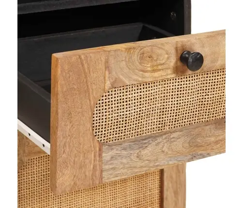 Vannas Istabu Komplekti Ar Atvilktni Dabiska Cieta Mango Koksne Vidaxl