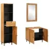 Vannas Istabas Mēbeļu Komplekts 3 Pcs Brūna 38 X 33 X 160 Cm Vidaxl