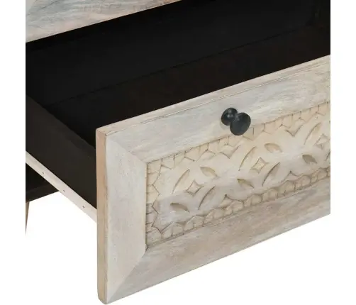 Puse 2 Pcs Balts 60 X 33 X 75 Cm Mango Masīvkoks Vidaxl