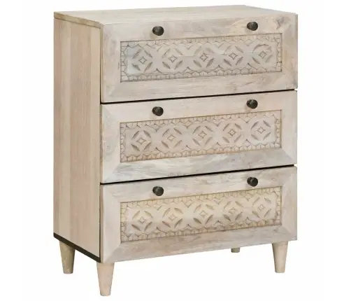 Puse 2 Pcs Balts 60 X 33 X 75 Cm Mango Masīvkoks Vidaxl