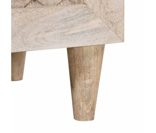 Puse 3 Pcs Balts 60 X 33 X 75 Cm Mango Masīvkoks Vidaxl